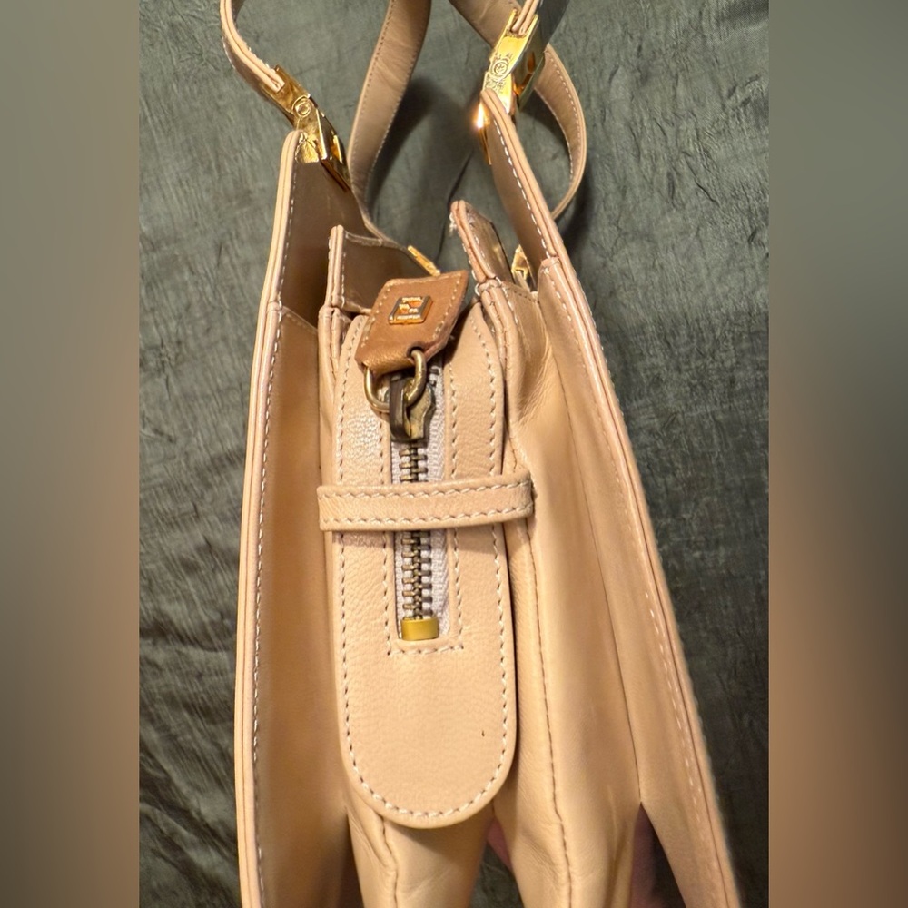 Fendi Vintage Metallic Shoulder Bag, Gold - Picture 7 of 8